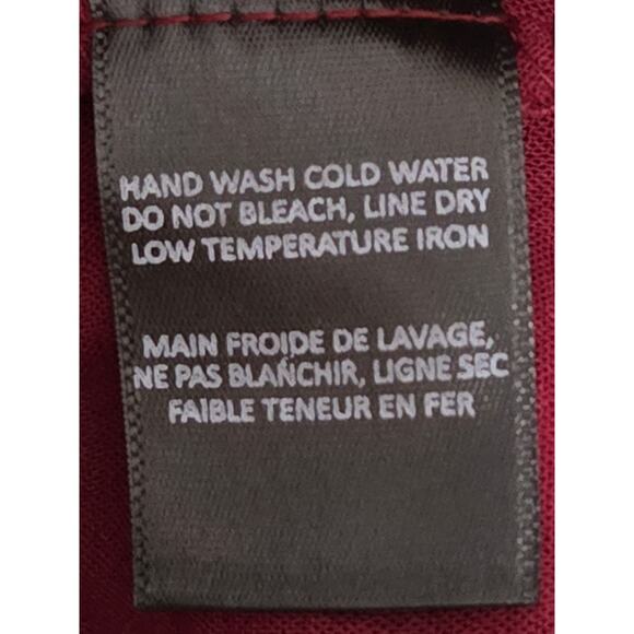 Fraiche By J Belted Jumpsuit 3/4 Sleeve Red Jogger size‎ small - Picture 4 of 5